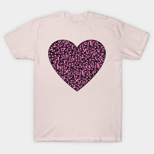 Pink Bubble Heart T-Shirt